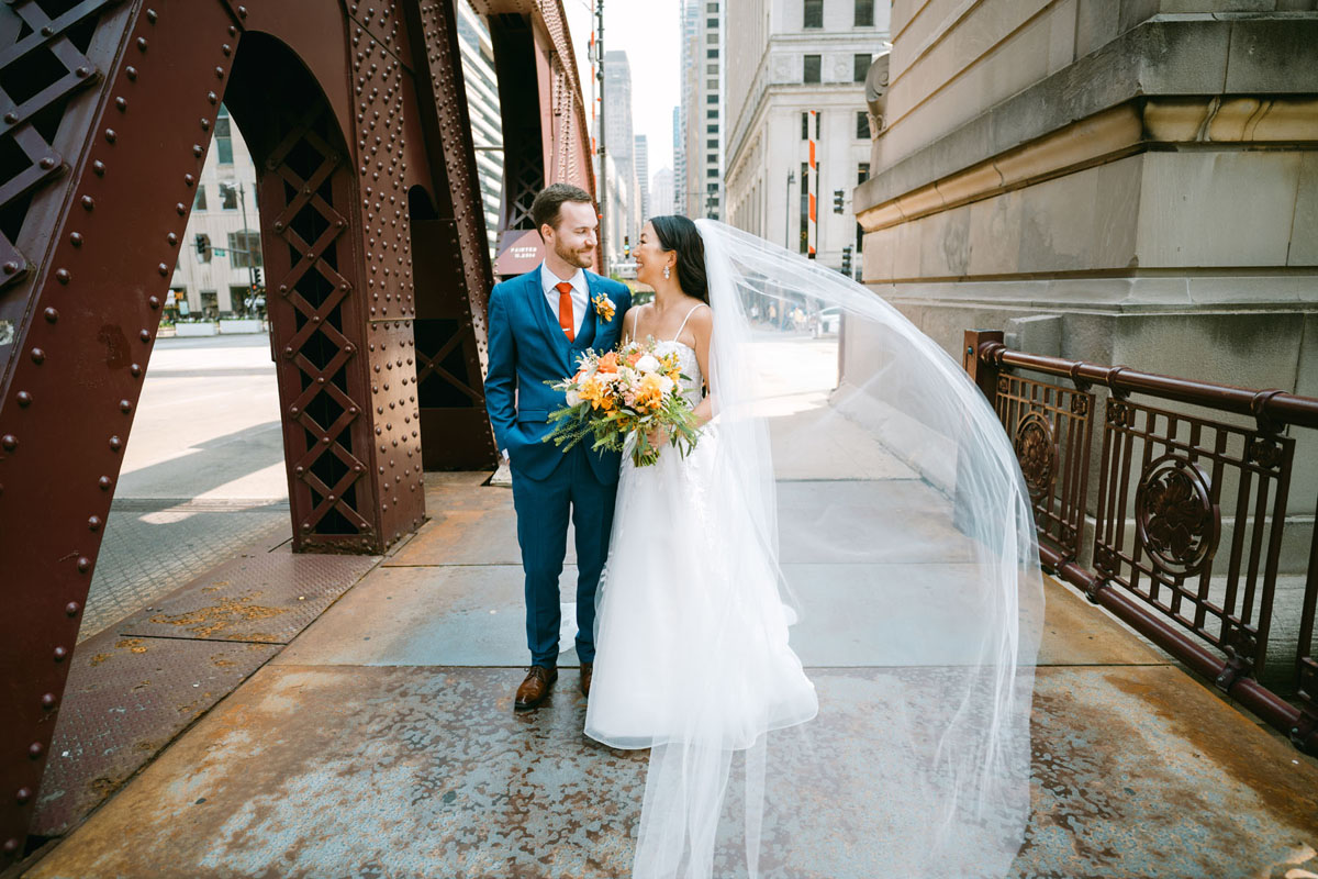 light and bright chicago riverwalk engagement photography