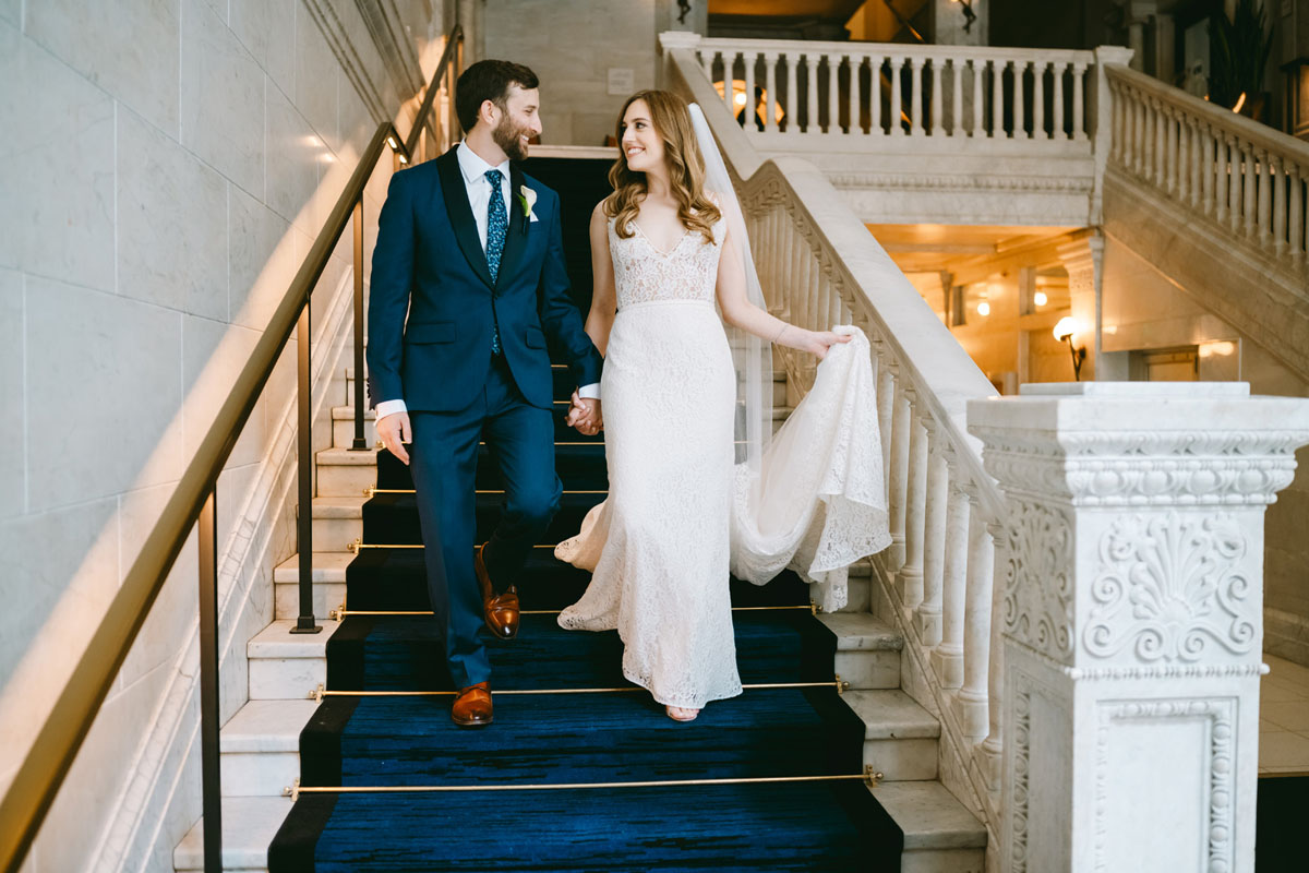 kimpton gray chicago wedding bride and groom portraits light and bright photography