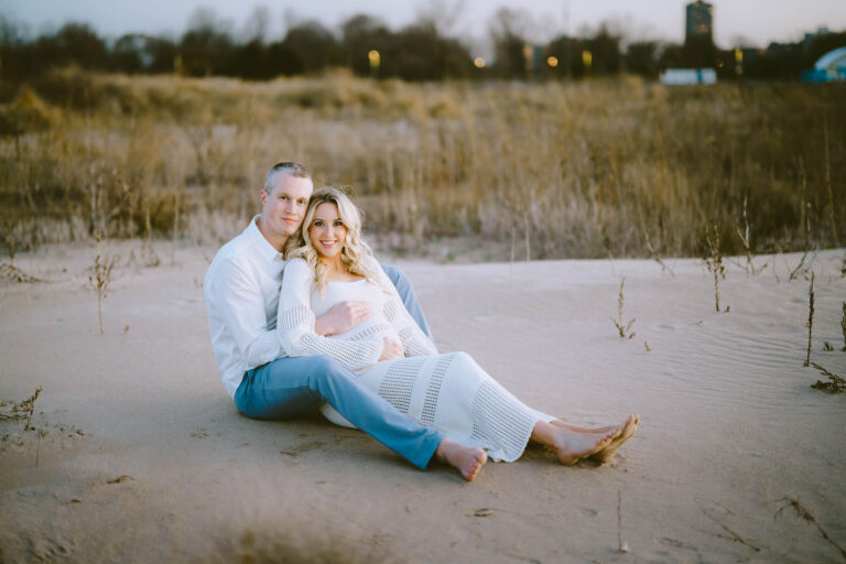 Montrose Beach Baby Bump // Margot + Brett