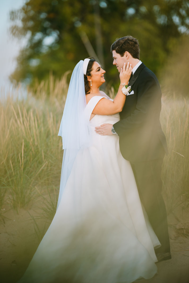 wilmette beach wedding true color photographer