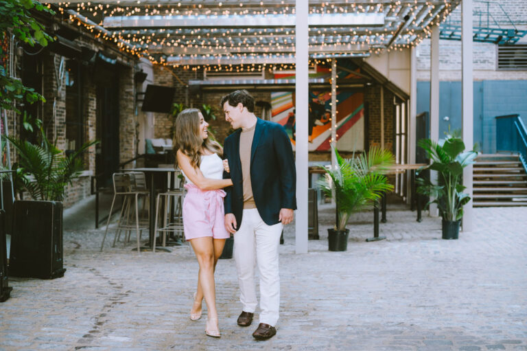 Trendy Chic Chicago West Loop Engagements