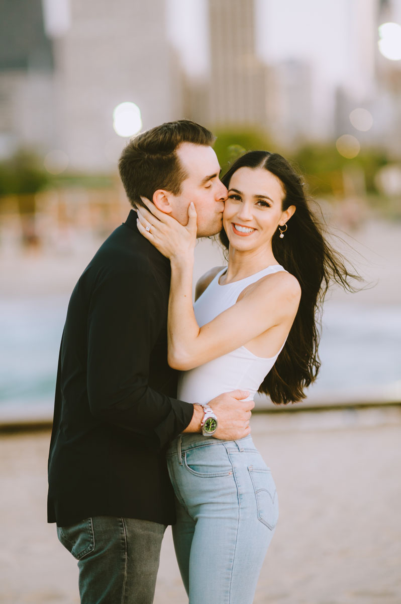 fullerton beach engagement light and bright photography