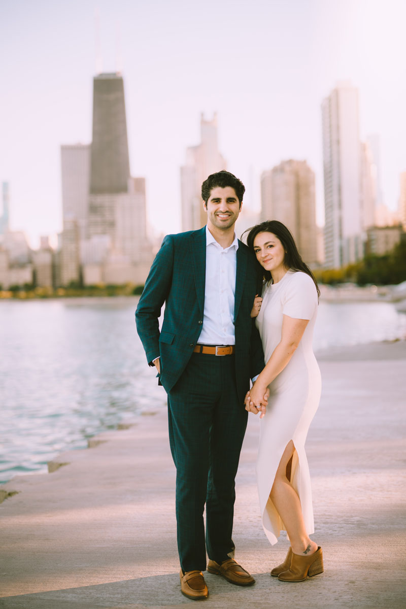 north avenue beach dreamy chicago engagement photographer light and bright true color