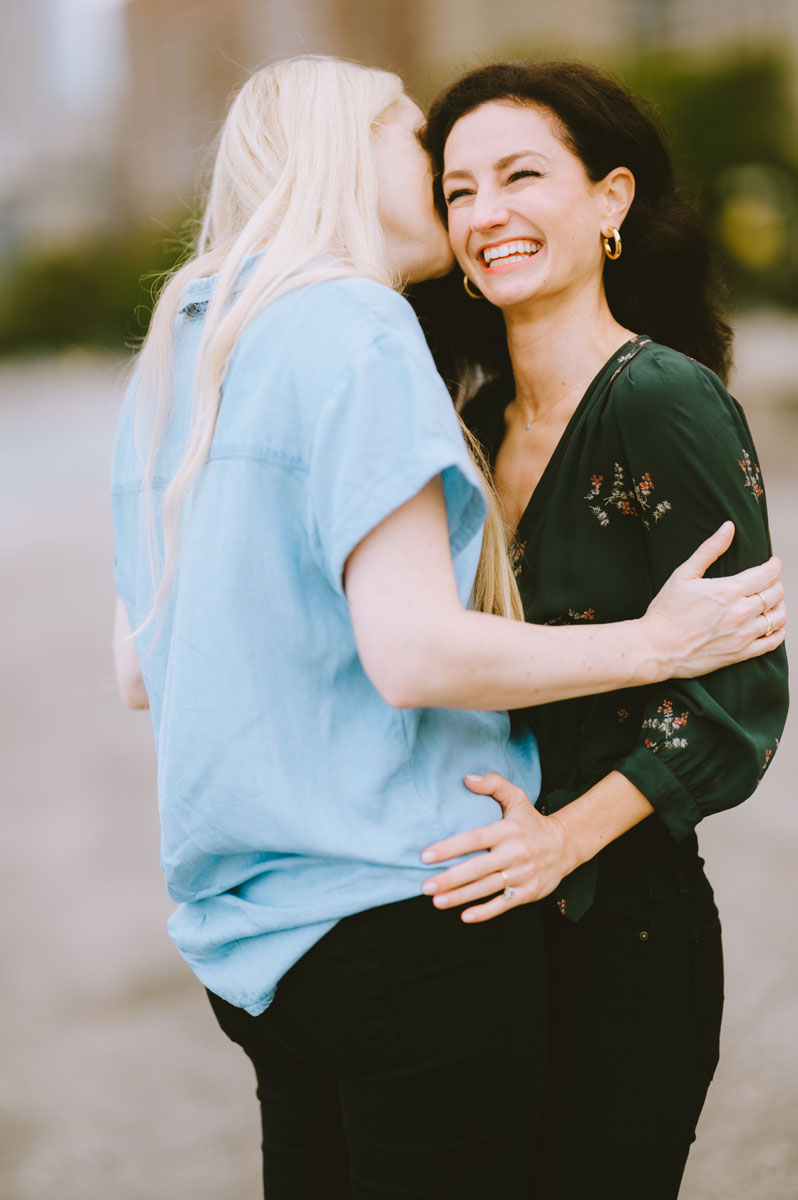 dreamy same sex north avenue beach engagement light and vibrant photographer